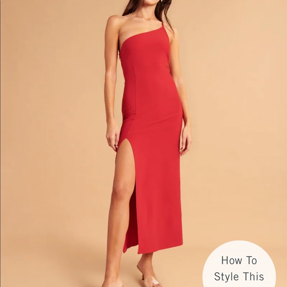 Asymmetrical One-Shoulder Maxi Dress Abercrombie dress perfect condition - Picture 2 of 12